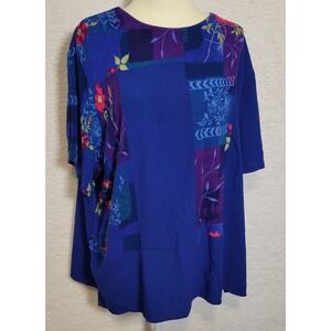 Vintage Fashion Bug Floral Blouse Size 26/28 Women's Short Sleeve Women's 1033